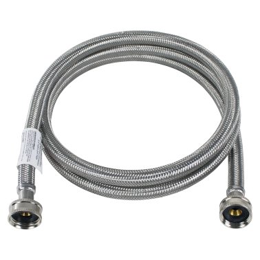 Certified Appliance Accessories Braided Stainless Steel Washing Machine Hose, 5ft