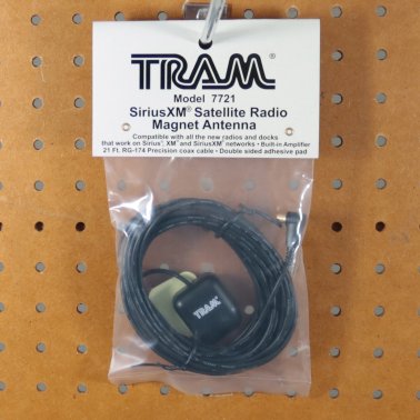 Tram® Satellite Radio Magnet-Mount Antenna with RG174 Coaxial Cable and SMB-Female Connector