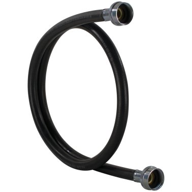 Certified Appliance Accessories 2 pk Black EPDM Washing Machine Hoses, 8ft