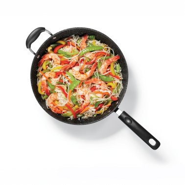 THE ROCK™ by Starfrit® 12.5-Inch Nonstick Wok with Helping Handle