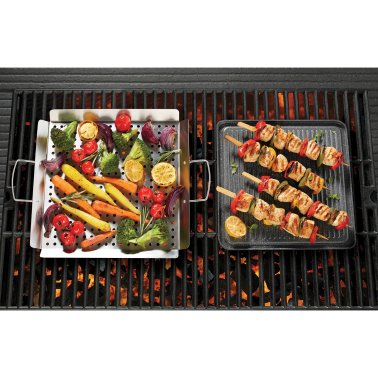 THE ROCK™ by Starfrit® BBQ Grill and Griddle Set, 2 Pieces