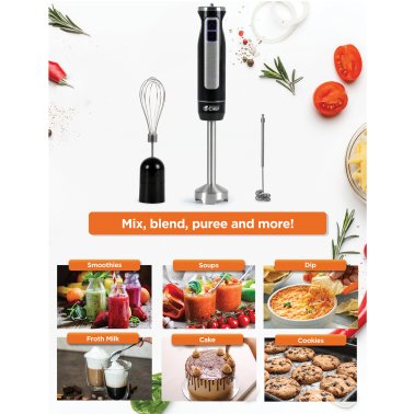 Commercial Chef 2-Speed 8-Variable-Speeds Multipurpose Immersion Handheld Blender with Accessories