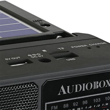 Audiobox® Multiband Solar Emergency Radio, RX12-BT