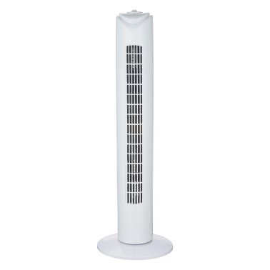 Optimus F-8449 3-Speed 60-Watt 32-In. Portable Oscillating Tower Fan with Timer (White)