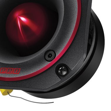 Pioneer® P.R.O. Series TS-B401PRO 4-In. 600-Watt-Max-Power Bullet Tweeter, Black and Red