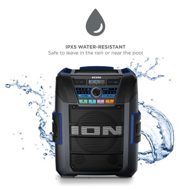 ION® Explorer™ XL Portable Bluetooth® All-Weather Speaker with Microphone, Stereo-Link™, and Premium 5-Speaker Sound