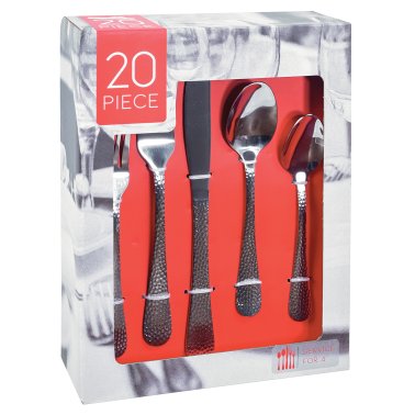 EuroHome 20-Piece Heavyweight Stainless Steel Cutlery Set