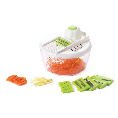 EuroHome Elle Gourmet 9-Piece Mandoline Set with Storage Bowl