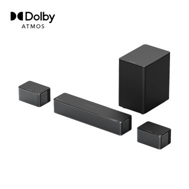 Ultimea Poseidon D60 5.1-Channel Dolby Atmos® 15.7-In. Sound Bar Surround-Sound System, with Wireless Subwoofer, Black