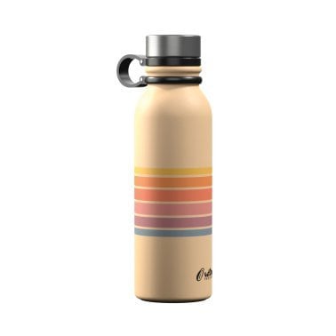 Outdoors Professional 20-Oz. Stainless Steel Double-Walled Vacuum-Insulated Travel Bottle with Leakproof Screw Cap (Retro)