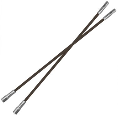 Chromex 3-Piece 9-Ft. Fiberglass Chimney Rod Extensions with 1/4-In. NPT Fittings