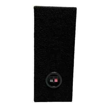 King Boxes ASHALLOWS12 12-In. Single-Speaker Slim Black Carpeted Enclosure for Trucks