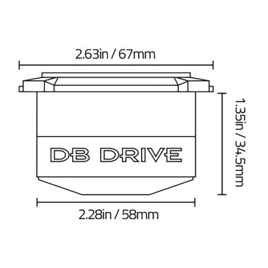 DB Drive™ P7TW 3M PRO Audio 3-In. 300-Watt Mini Tweeters Black, 2 Pack