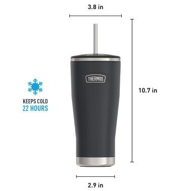 Thermos® Icon™ 24-Oz. Cold Stainless Steel Tumbler with Straw (Granite)