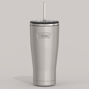 Thermos® Icon™ 24-Oz. Cold Stainless Steel Tumbler with Straw (Matte Stainless Steel)