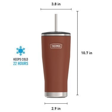 Thermos® Icon™ 24-Oz. Cold Stainless Steel Tumbler with Straw (Saddle)