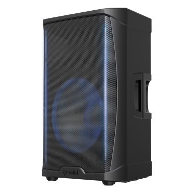 Gemini® GD PRO Series GDL-215PRO 15-In. 1,300-Watt Professional PA Speaker with Bluetooth®, TWS Link, Microphone, and LED Party Lighting