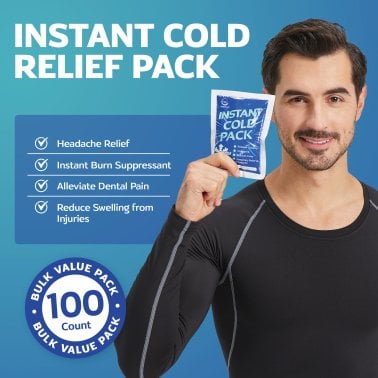 AllSett Health® Instant Disposable Cold Pack (100 Pack)