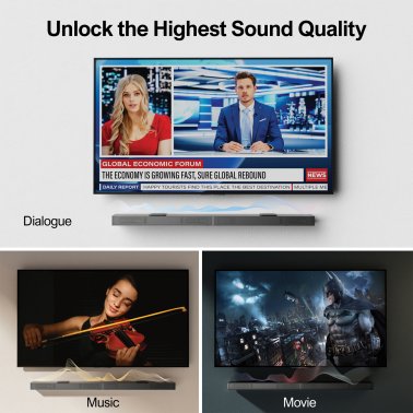 Ultimea Nova S70 3.1.2-Channel True Dolby Atmos® 31.5-In. Sound Bar with Subwoofer, Black