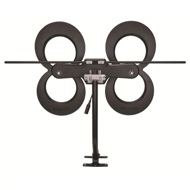 Antennas Direct® ClearStream 4MAX® Indoor/Outdoor Multi-Directional TV Antenna with 70+ Mile Range, UHD 4K, NEXTGEN TV, 20-In. Mast