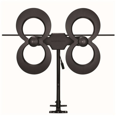 Antennas Direct ClearStream 4MAX® Indoor/Outdoor Multi-Directional TV Antenna with 70+ Mile Range, UHD 4K, NEXTGEN TV, 20-In. Mast