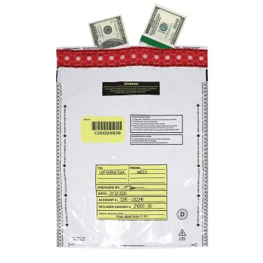 Nadex Coins™ Opaque Tamper-Evident Cash and Coin Bank Deposit Bags for Fraud Prevention (500 Pack, 12 Inches x 16 Inches) (500 Pack)