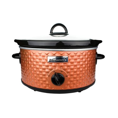 Brentwood® 3.5-Quart Diamond-Pattern Slow Cooker (Copper)