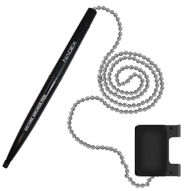 Nadex Coins™ Ball and Chain Security Pen Set (4 Pen; Black)