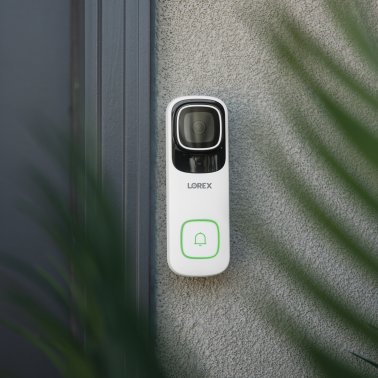 Lorex® Wi-Fi® 4K Smart Video Doorbell for Existing Doorbell Wiring with Chimebox and 32-GB microSD™ Card (White)