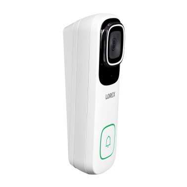 Lorex® Wi-Fi® 4K AI Smart Video Doorbell for Existing Doorbell Wiring with Chimebox and 32-GB microSD™ Card (White)