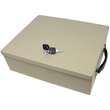 Nadex Coins™ Fire-Retardant Security Box with Keyed Lock