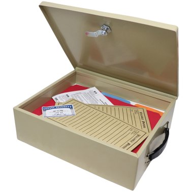 Nadex Coins™ Fire-Retardant Security Box with Keyed Lock