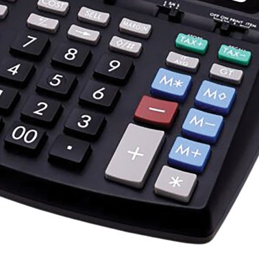 CATIGA® by Adesso® CP-90A 12-Digit Printing Calculator and Adding Machine, Dual Power (Black)