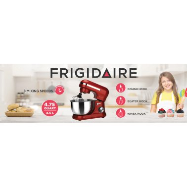 Frigidaire® 4.75-Qt. 380-Watt Retro Stand Mixer (Red)