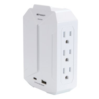 Emerson® EAP-1000 6-Outlet and 2-USB Wall Charger