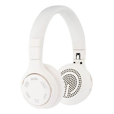 ONANOFF® StoryPhones® Storytelling Foldable Bluetooth® Kids Headphones, Intro Bundle with ZenShield and PlayShield (White)