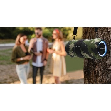 Dolphin® Audio LX-60 Series Waterproof Portable Bluetooth® Speaker with Accent Lights and FM Radio (Camouflage)