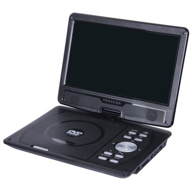 Proscan® 10-In. Portable Swivel-Screen Standard DVD Player with Remote and Earphone, Black