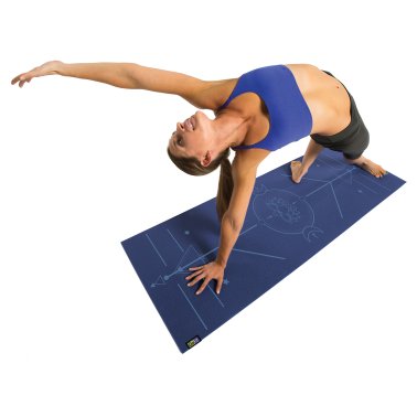 GoFit® AlignMat™ Body-Alignment Yoga Mat (Blue)