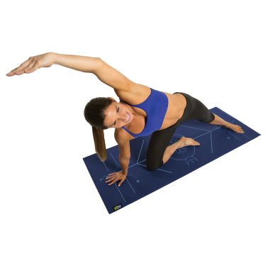 GoFit® AlignMat™ Body-Alignment Yoga Mat (Blue)