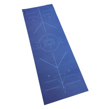 GoFit® Printed Yoga Mat, Blue (Blue)