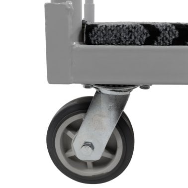 Monster Trucks® Steel 4-Wheel Heavy-Duty Cart, Carpeted with Removable Side Rails