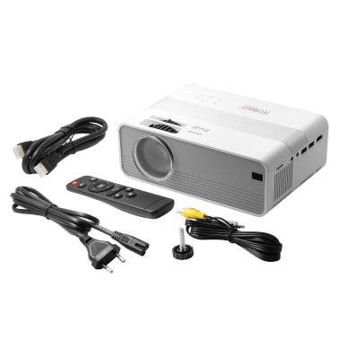 Technaxx® Beamer 720p HD Mini-LED Multimedia Projector, White, TX-127