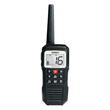 Uniden® ATLANTIS 155 Floating Handheld 2-Way VHF Marine Radio