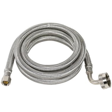 Certified Appliance Accessories Braided Stainless Steel Dishwasher Connector with Elbow, 6ft