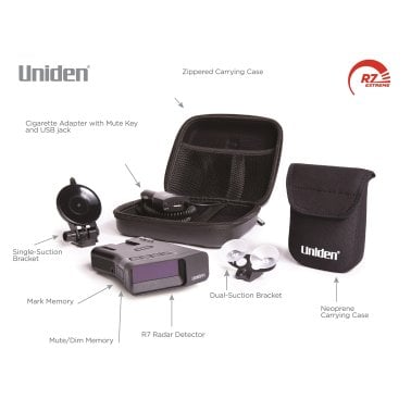 Uniden® R7 OLED-Display Extreme Long-Range Laser/Radar Detector with GPS and Threat Direction