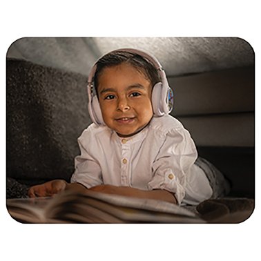 ONANOFF® StoryPhones® Storytelling Foldable Bluetooth® Kids Headphones, Intro Bundle with ZenShield and PlayShield (White)