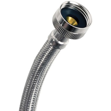 Certified Appliance Accessories Braided Stainless Steel Washing Machine Hose with Elbow, 4ft