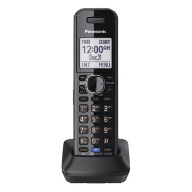 Panasonic® DECT 6.0 1-Handset Link2Cell® 2-Line Digital Corded/Cordless Combo Phone with Landline Answering Machine, Black