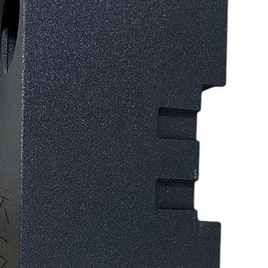 King Boxes AK-G25-28 8-In. Double-Speaker Black Sprayed Enclosure for Chevy® Silverado/GMC® Sierra 1500 Crew Cab 2007 through 2018